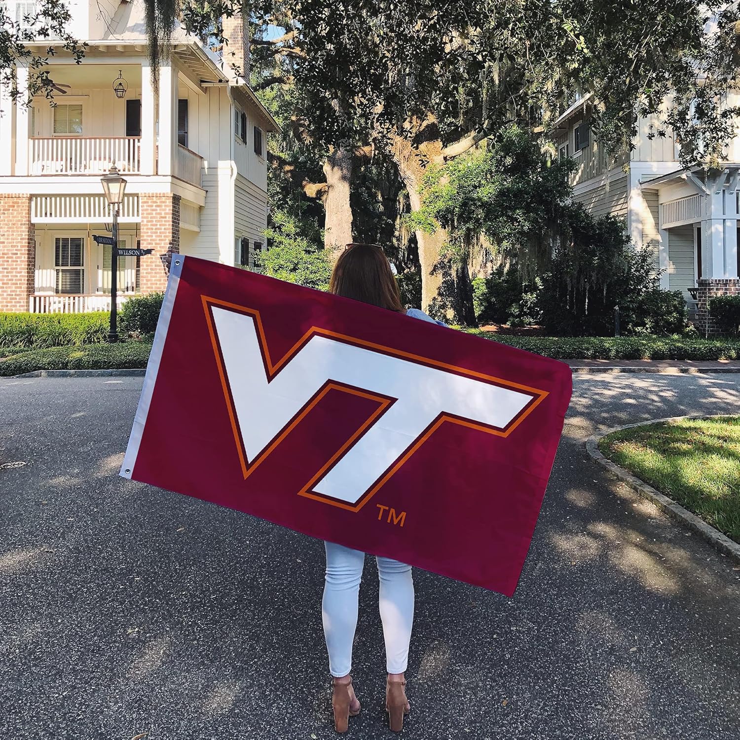 Desert Cactus Virginia Tech Flag Hokies VT Banderas 100% poliéster para interiores y exteriores, 3 x 5 (estilo 1)
