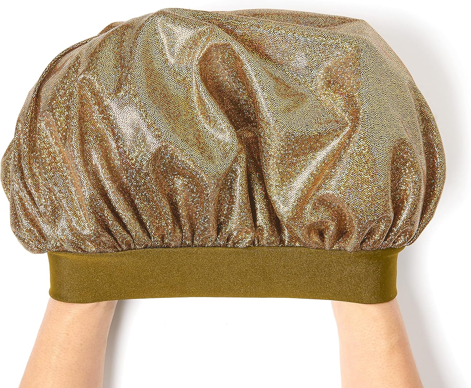 Red by Kiss Glitter Bonnet Premium Quality Sleeping Hair Bonnet Hair Cap