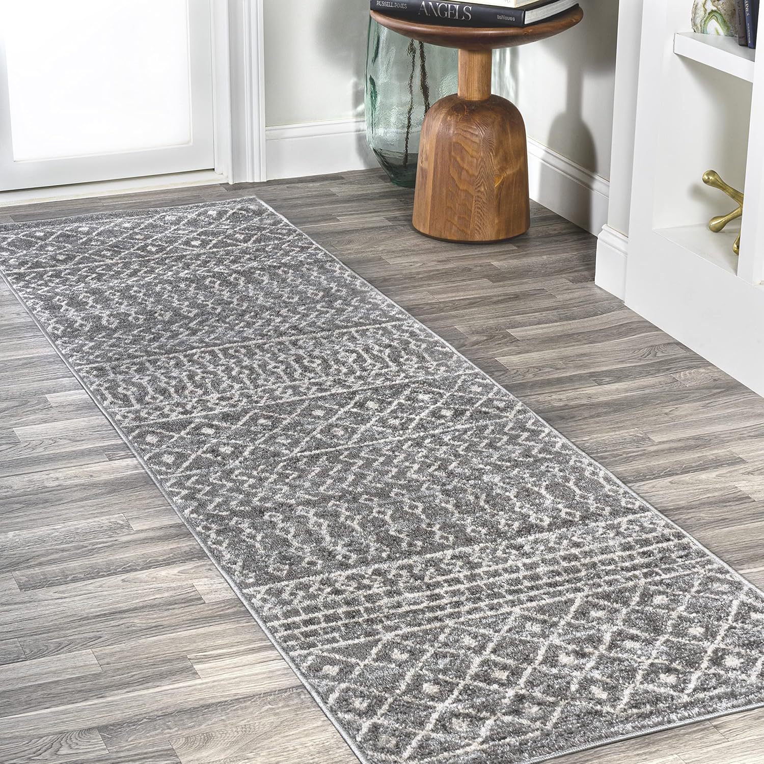 JONATHAN Y MOH106B-28 Arta – Alfombra marroquí moderna con diseño geométrico estilo rural del suroeste, vintage, para interiores, alto tráfico,