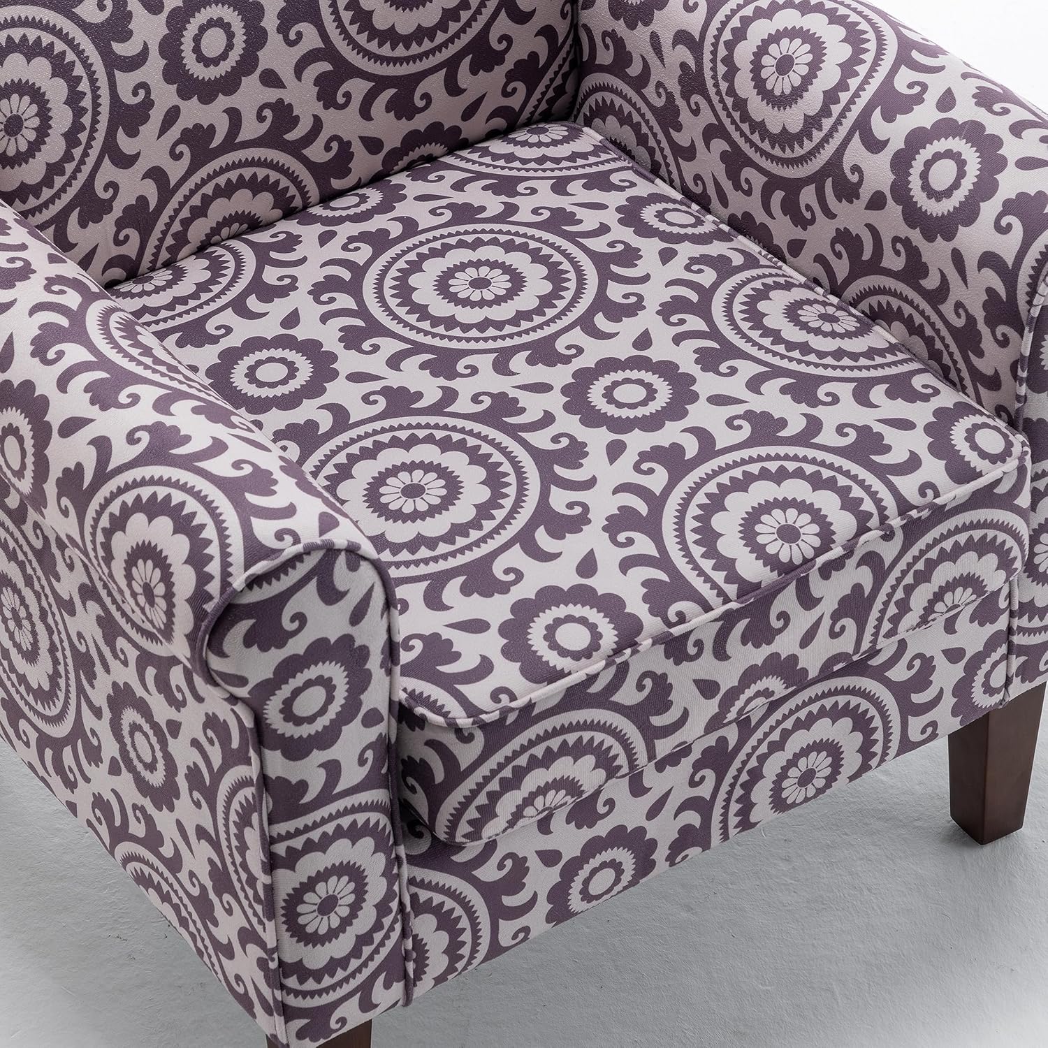 US Pride Furniture Sillas tradicionales para sala de estar, dormitorio y oficina, sillón decorativo con marco de madera de abedul y elegantes