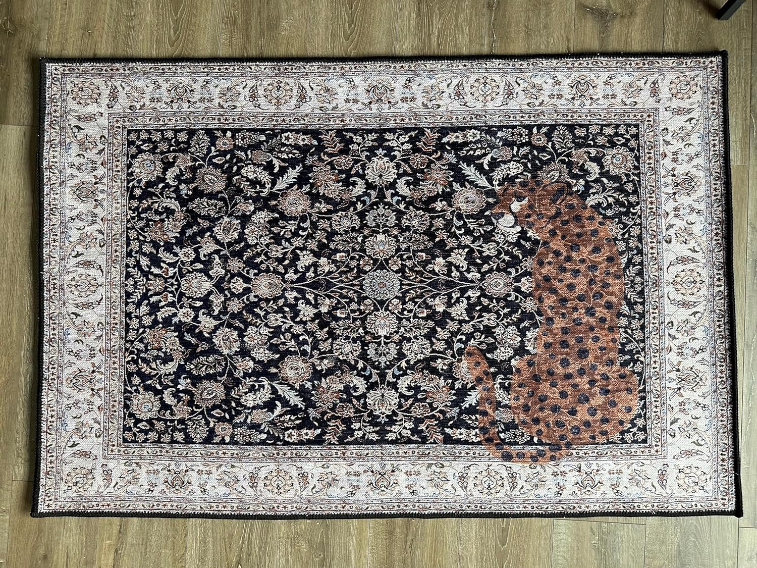 Alfombra de leopardo, alfombra de león, alfombra Jaguar, alfombra con estampado animal, alfombra lavable, alfombra turca, alfombra de 3 x 5, 6 x 9