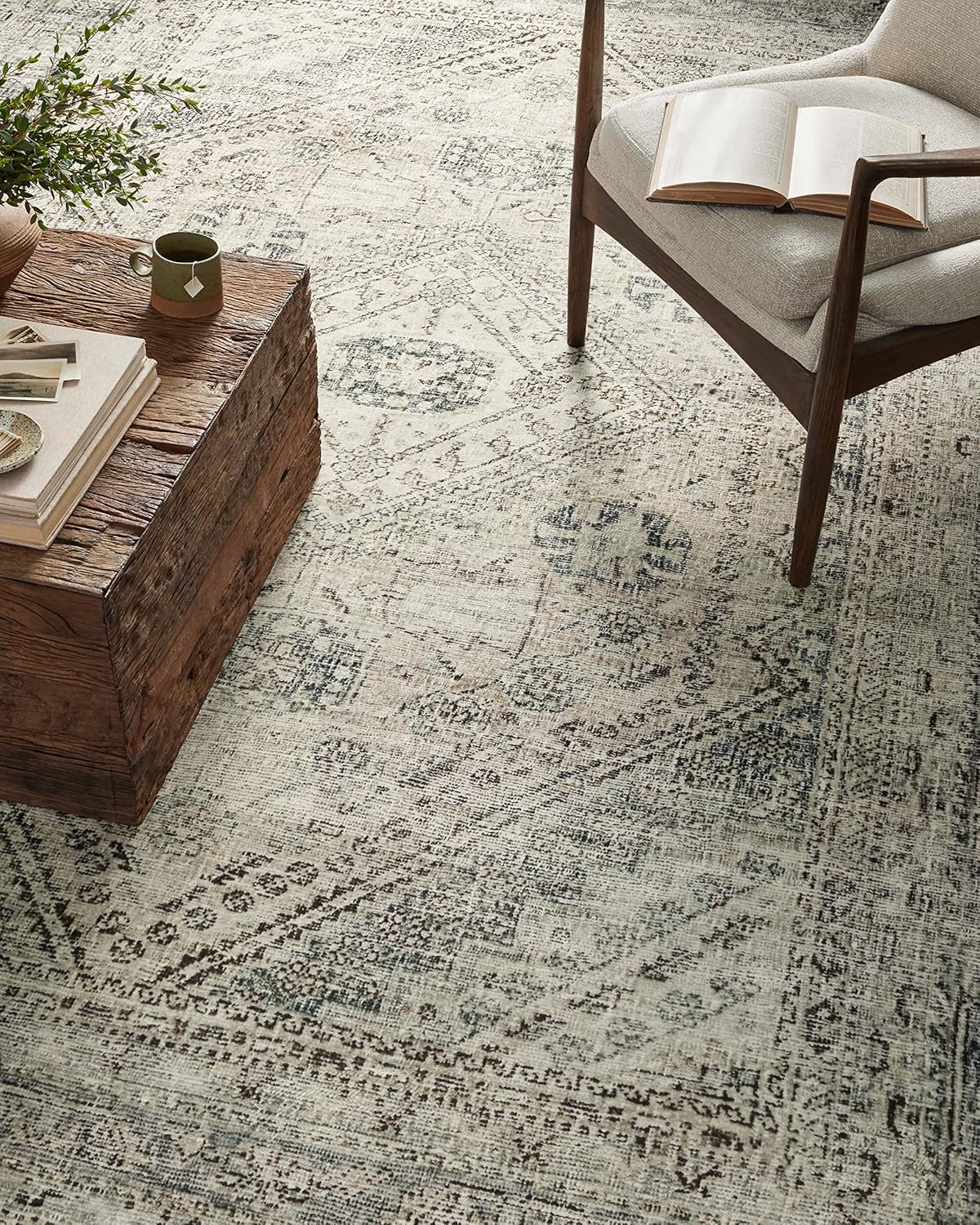 Loloi x Magnolia Home by Joanna Gaines Sinclair SIN-04 Collection – Alfombra rectangular de 7 pies 6 pulgadas x 9 pies 6 pulgadas, color