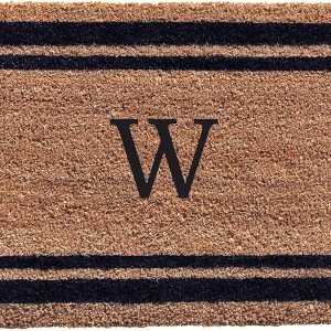 Calloway Mills 153002436W – Felpudo con monograma con borde azul oscuro (letra W), 24 x 36 pulgadas Calloway Mills 153002436W – Felpudo con monograma con borde azul oscuro (letra W), 24 x 36 pulgadas