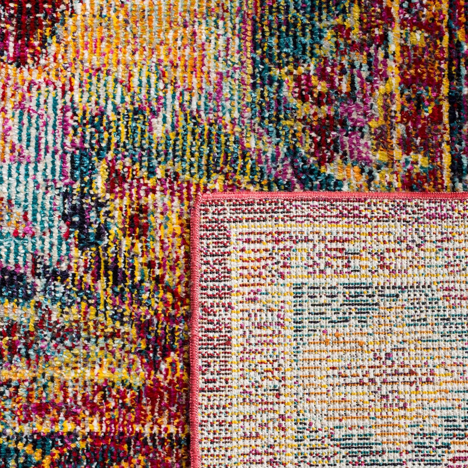 SAFAVIEH Crystal Collection – Alfombra de área de 5 x 8 pies, diseño desgastado de medallón, no desprende pelusa y de fácil cuidado, ideal para
