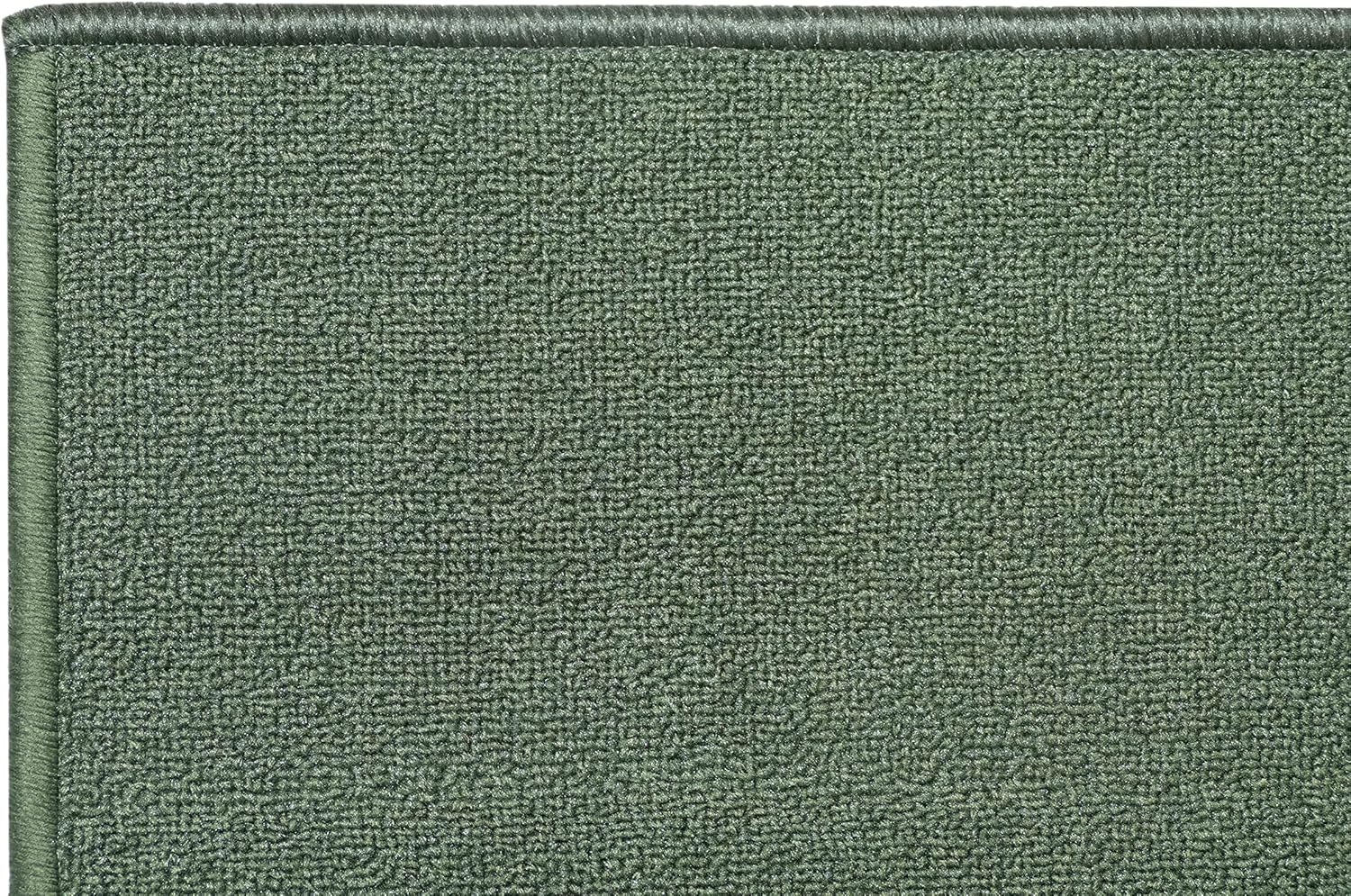 Alfombra de pasillo de tamaño personalizado, color verde salvia sólido (6 pies de largo x 32 pulgadas de ancho), hecha a pedido, alfombra de goma