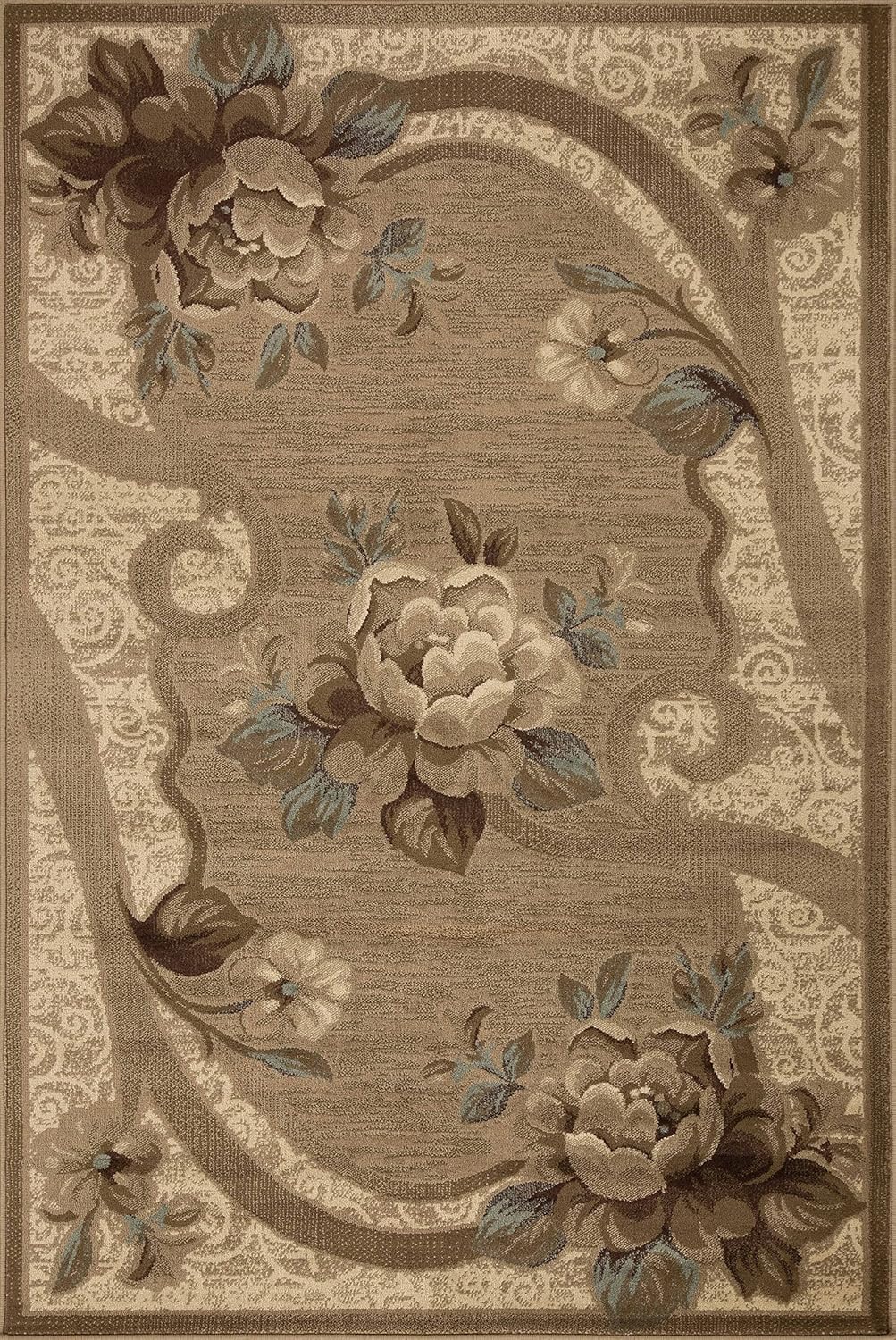 SUPERIOR Alfombra de interior de 5 x 8 pies con respaldo de yute, decoración moderna para el piso del hogar, pasillo, sala de estar, cubierta de