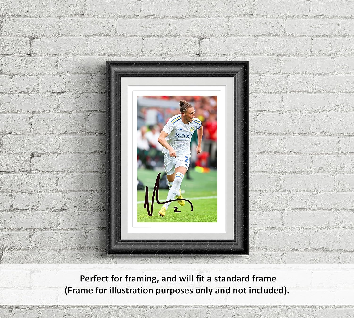 RJR PRINTS Luke Ayling – Leeds United firmado 12 x 8 pulgadas impresión fotográfica preimpresa autógrafo, regalo de fútbol