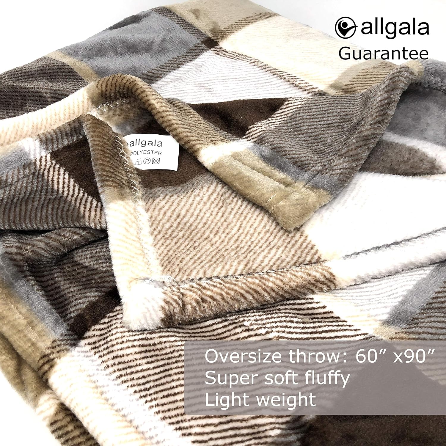 Allgala – Manta de franela supersuave, peso ligero