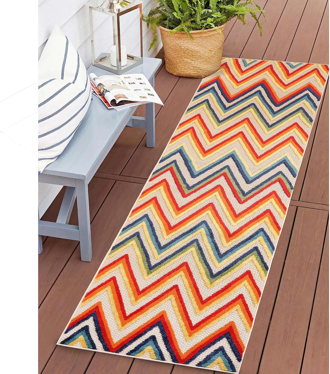 Superior Alfombra moderna de estilo bohemio para interiores y exteriores, perfecta para patio, dormitorio, cocina, lavandería, entrada, oficina,