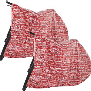 JOYIN 2 bolsas grandes de regalo de bicicleta de Navidad de 72 x 60 pulgadas con etiquetas de regalo para fiestas de Navidad, reuniones familiares JOYIN 2 bolsas grandes de regalo de bicicleta de Navidad de 72 x 60 pulgadas con etiquetas de regalo para fiestas de Navidad, reuniones familiares