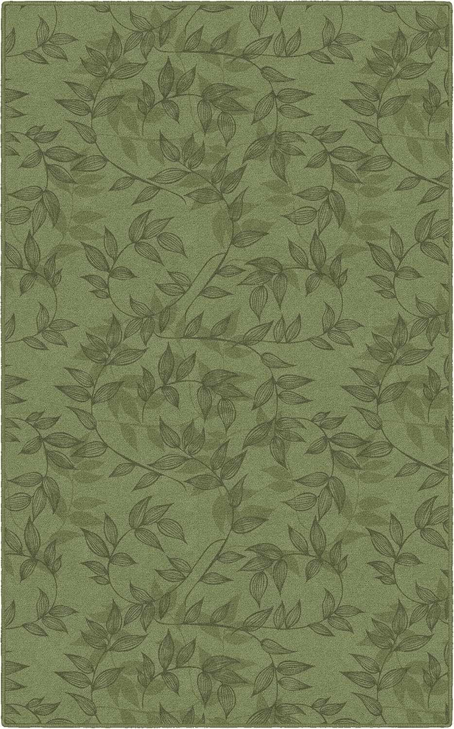 Brumlow MILLS Alfombra de área para interiores con diseño floral simple entrelazado para interiores con patrón de impresión colorida, perfecta para