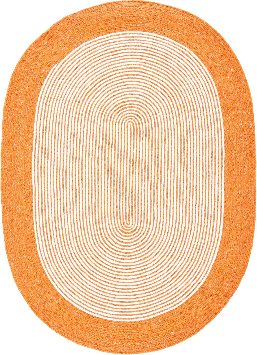 SAFAVIEH Braided Collection BRD904P BRD904P – Alfombra ovalada de lana reversible hecha a mano para entrada, vestíbulo, sala de estar, dormitorio,