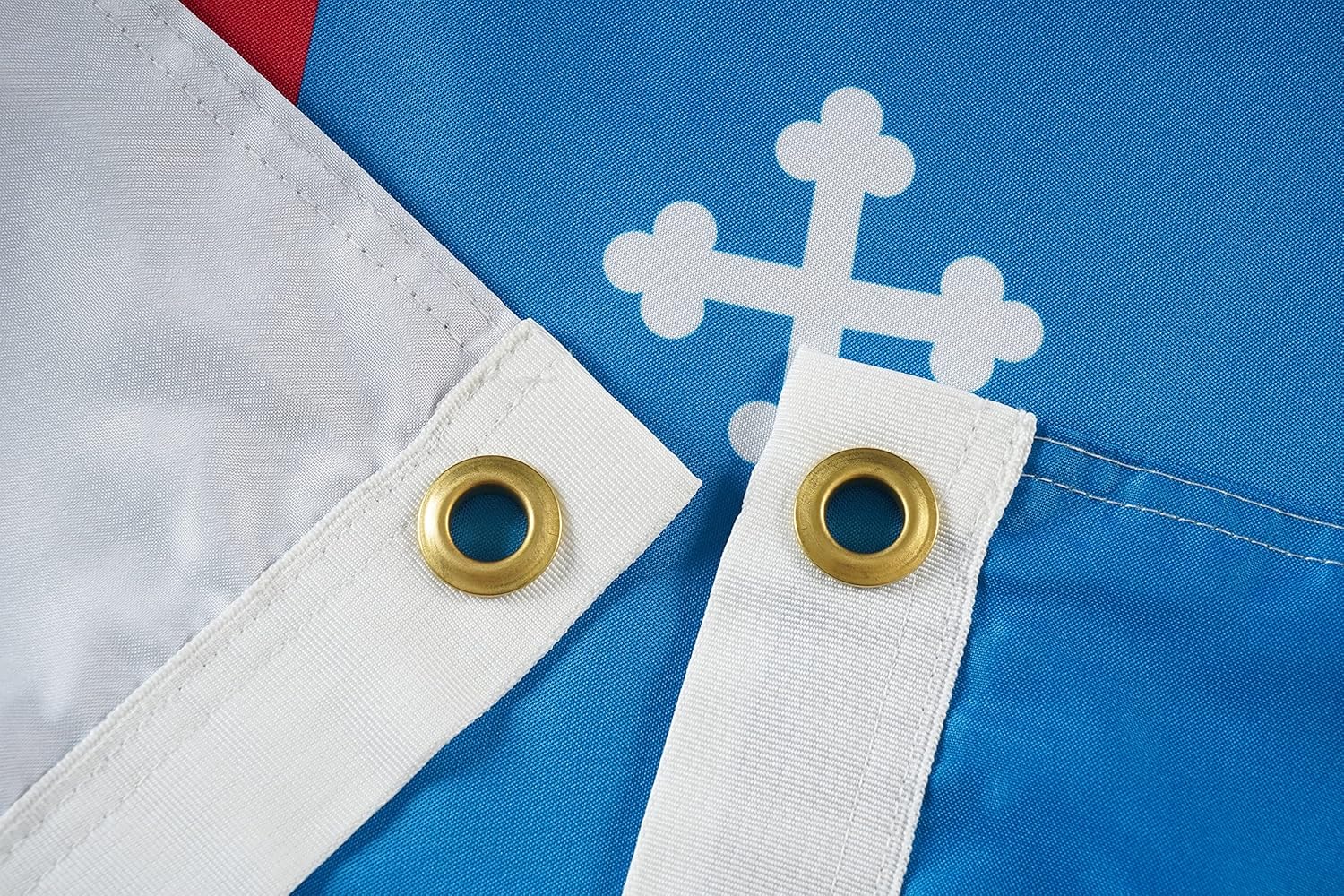 FRF FLAG Bandera de iglesia episcopal de 3 x 5 pies, bandera de iglesia cristiana de doble cara, con 2 ojales de latón y 4 filas de puntadas