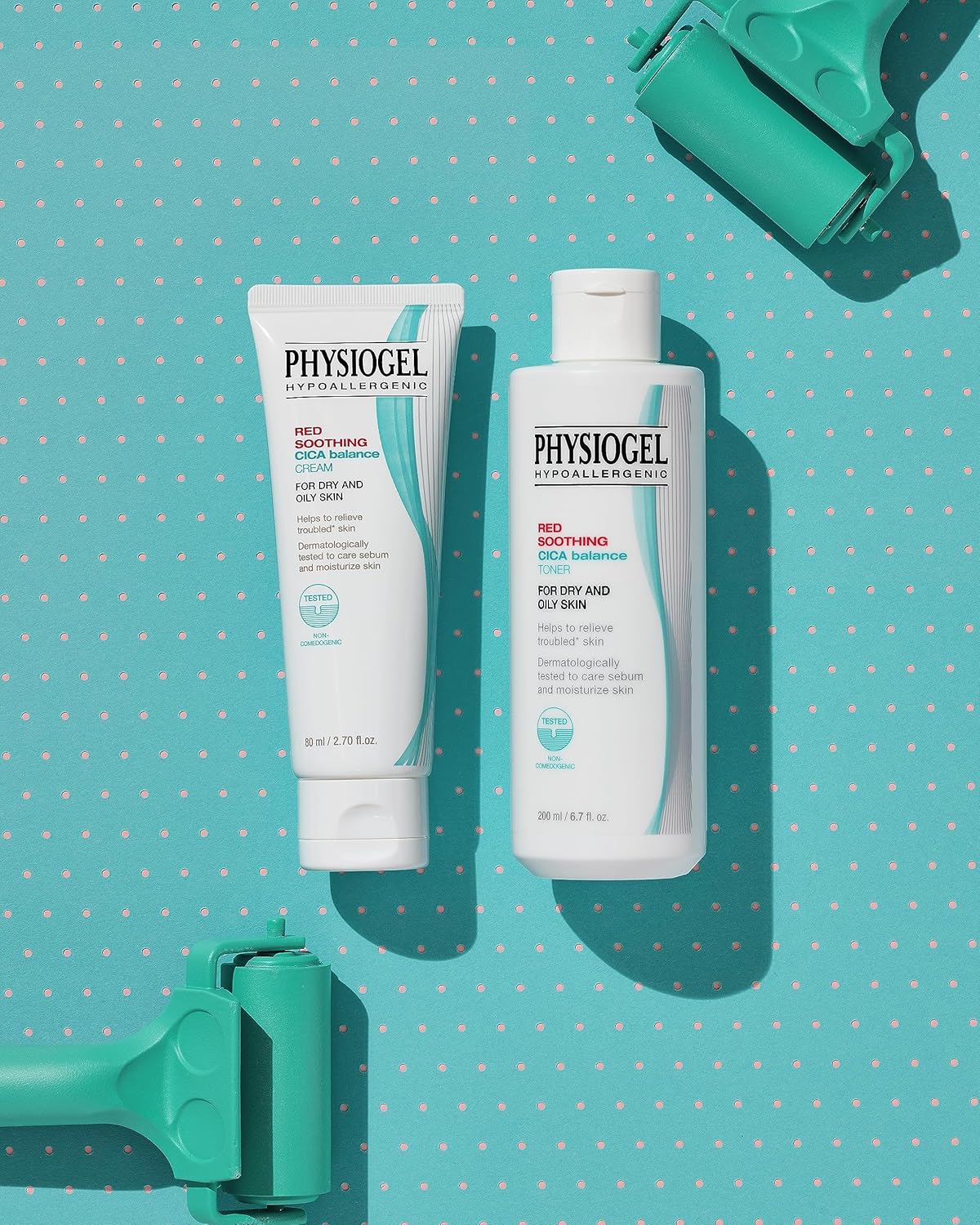 PHYSIOGEL Tónico de equilibrio de cica calmante rojo  Maneja problemas de piel, refina los poros, controla el sebo  Cica, PEA, niacinamida, pantenol