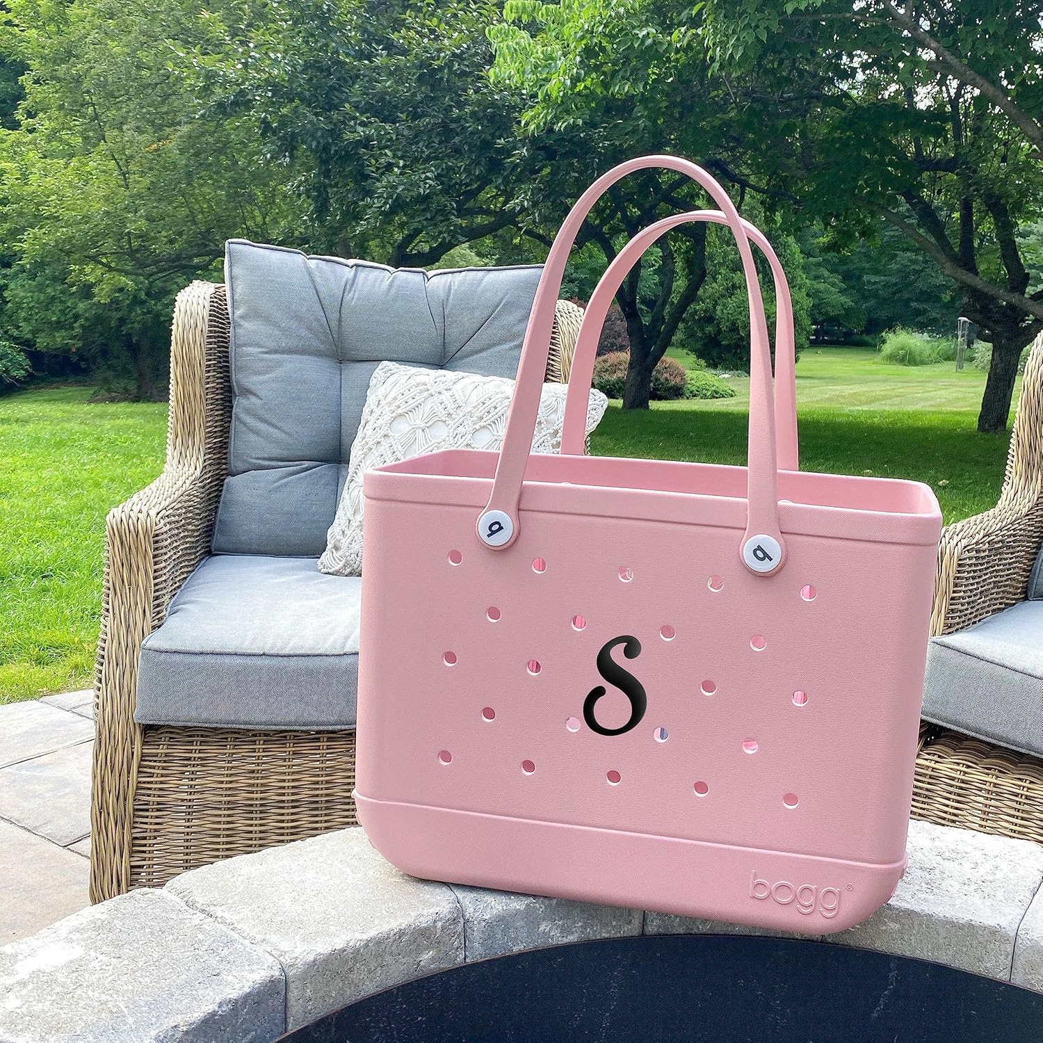 3 dijes de letras compatibles con bolsas Bogg, 2.75 pulgadas, insertos de bolsa de gran tamaño, accesorios decorativos para bolsa de playa, Vinilo,