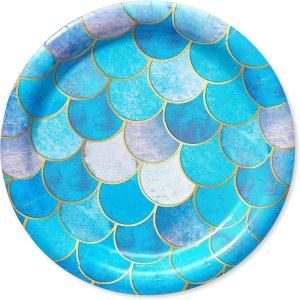 American Greetings Suministros de fiesta de sirena, platos de postre (36 unidades) American Greetings Suministros de fiesta de sirena, platos de postre (36 unidades)