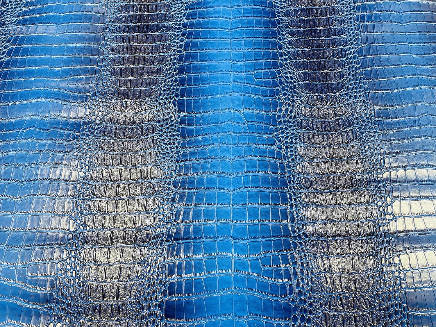 New Creations Fabric & Foam Inc, Tapicería de cuero falso de cocodrilo de 5354 pulgadas de ancho, textura de piel de cocodrilo 3-D, tela de vinilo