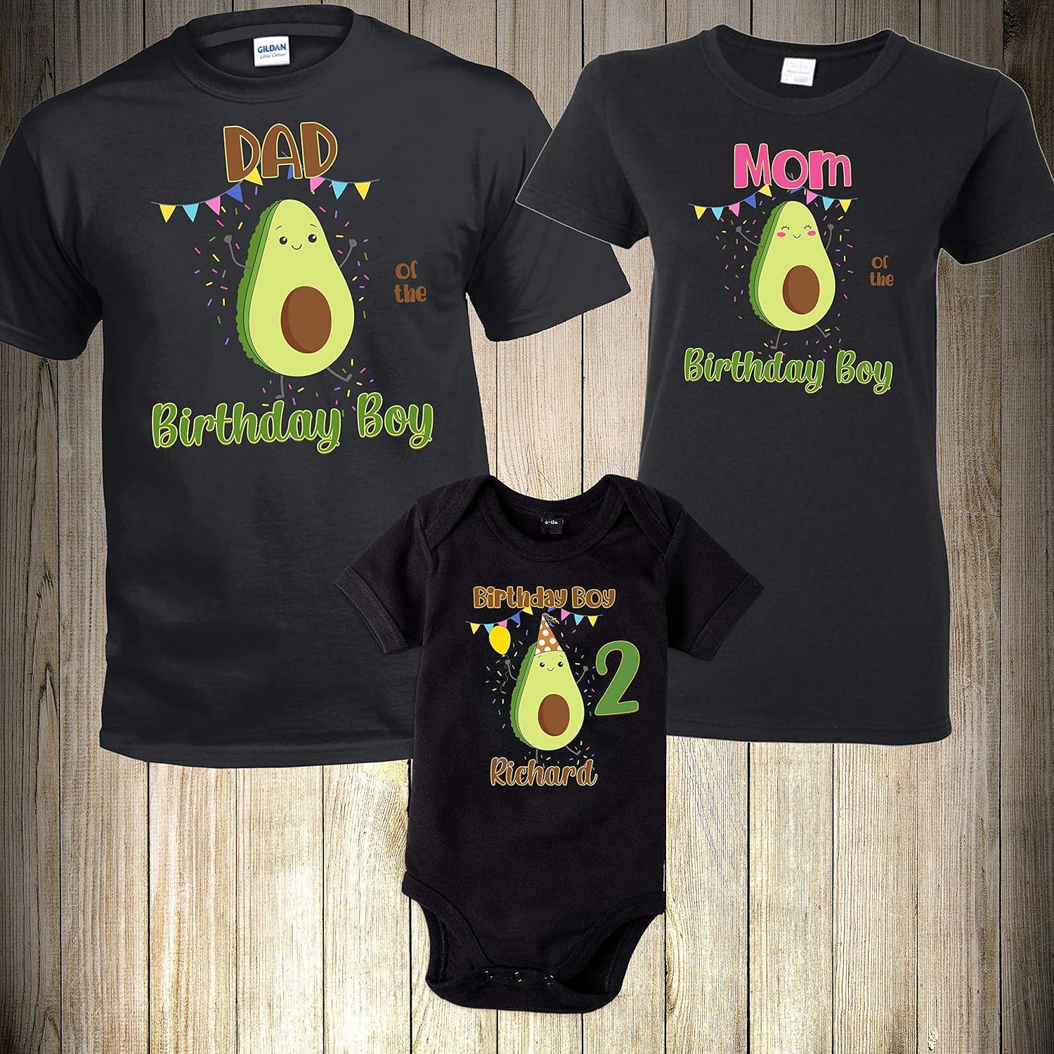 Avocado Shirt Avocado Family Shirt Avocado Birthday Party Shirt Birthday Boy Avocado Matching T-Shirt Cute Avocado Shirt Birthday Girl