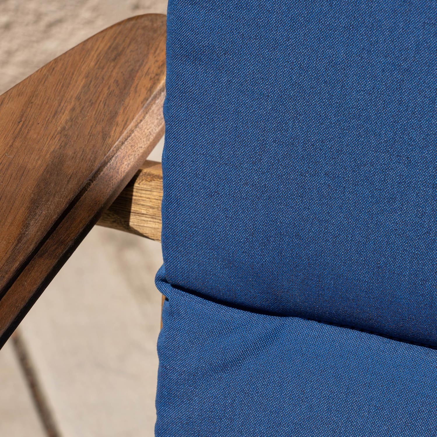 Christopher Knight Home Terry – Cojines para sillas Adirondack resistentes al agua (juego de 2), azul marino, 2 unidades (paquete de 1)
