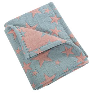 NTBAY Manta de 3 capas para niños pequeños, manta de muselina de algodón jacquard para cama, manta térmica ligera para bebé, manta de cuna súper NTBAY Manta de 3 capas para niños pequeños, manta de muselina de algodón jacquard para cama, manta térmica ligera para bebé, manta de cuna súper