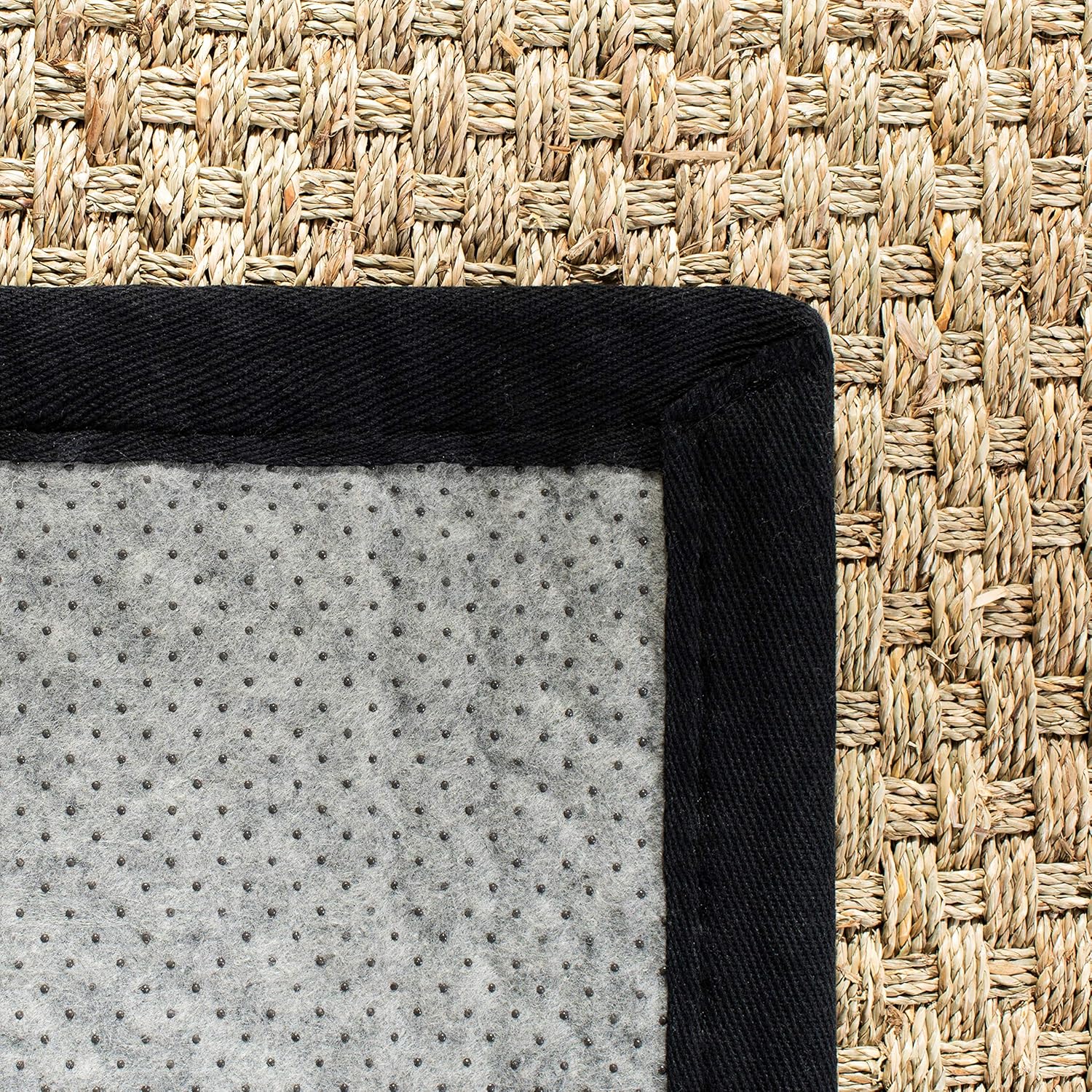 Safavieh NF114A Natural Fiber Collection – Alfombra de fibras naturales de patrón trenzado, varios colores (5 x 8 pies), Fibras naturales,