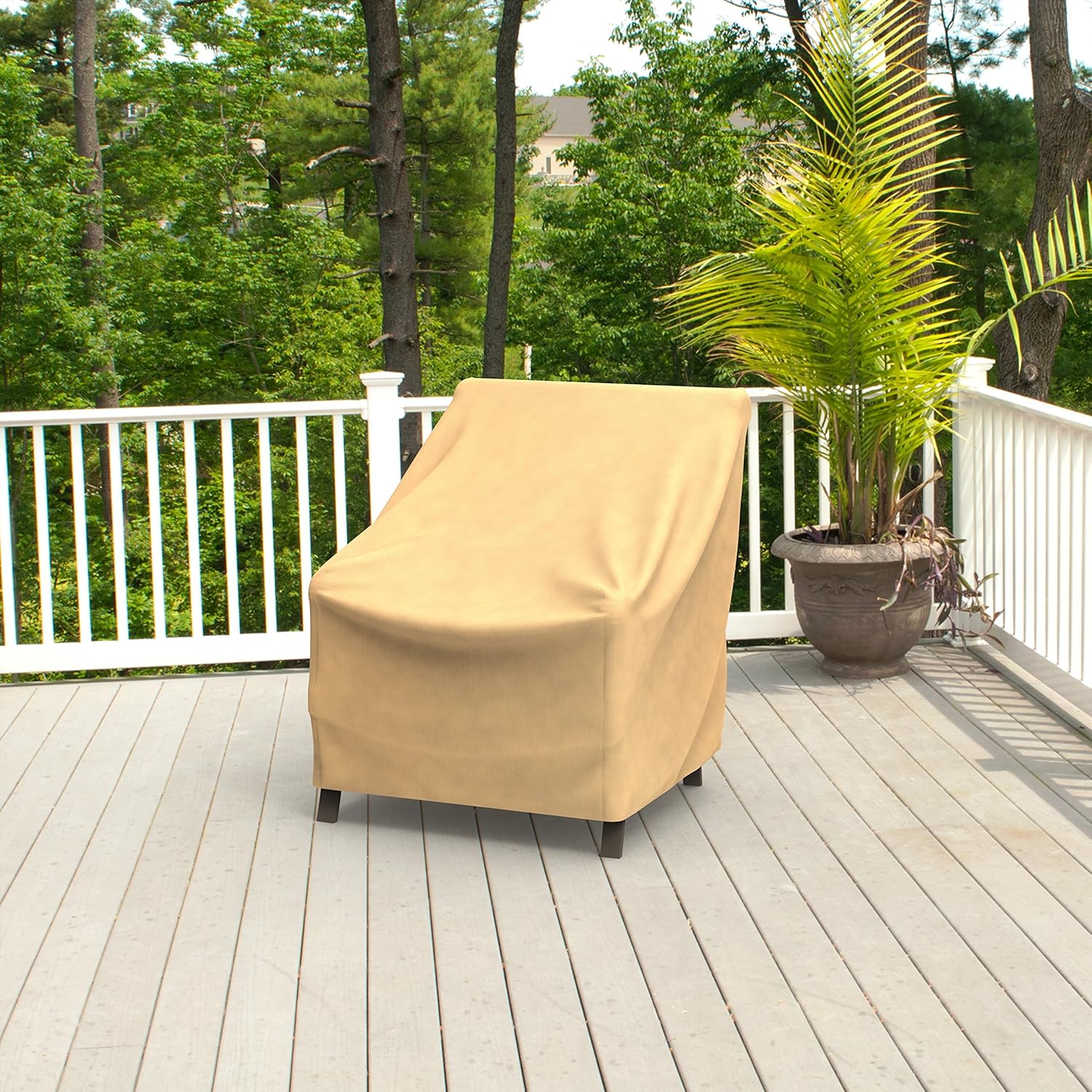 EmpirePatio – Fundas para sillas con respaldo alto de 36 pulgadas de alto, nuez moscada