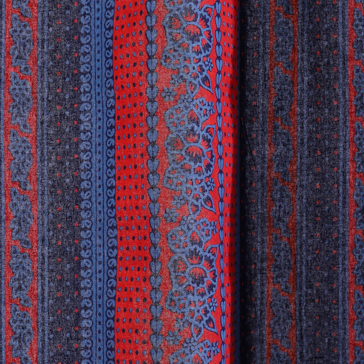 Popular Handicrafts India Hippie Mandala Bohemia Hermosas Tiras Cortinas Dormitorio Sala Balcón Cenefa Paneles Azul Neavy