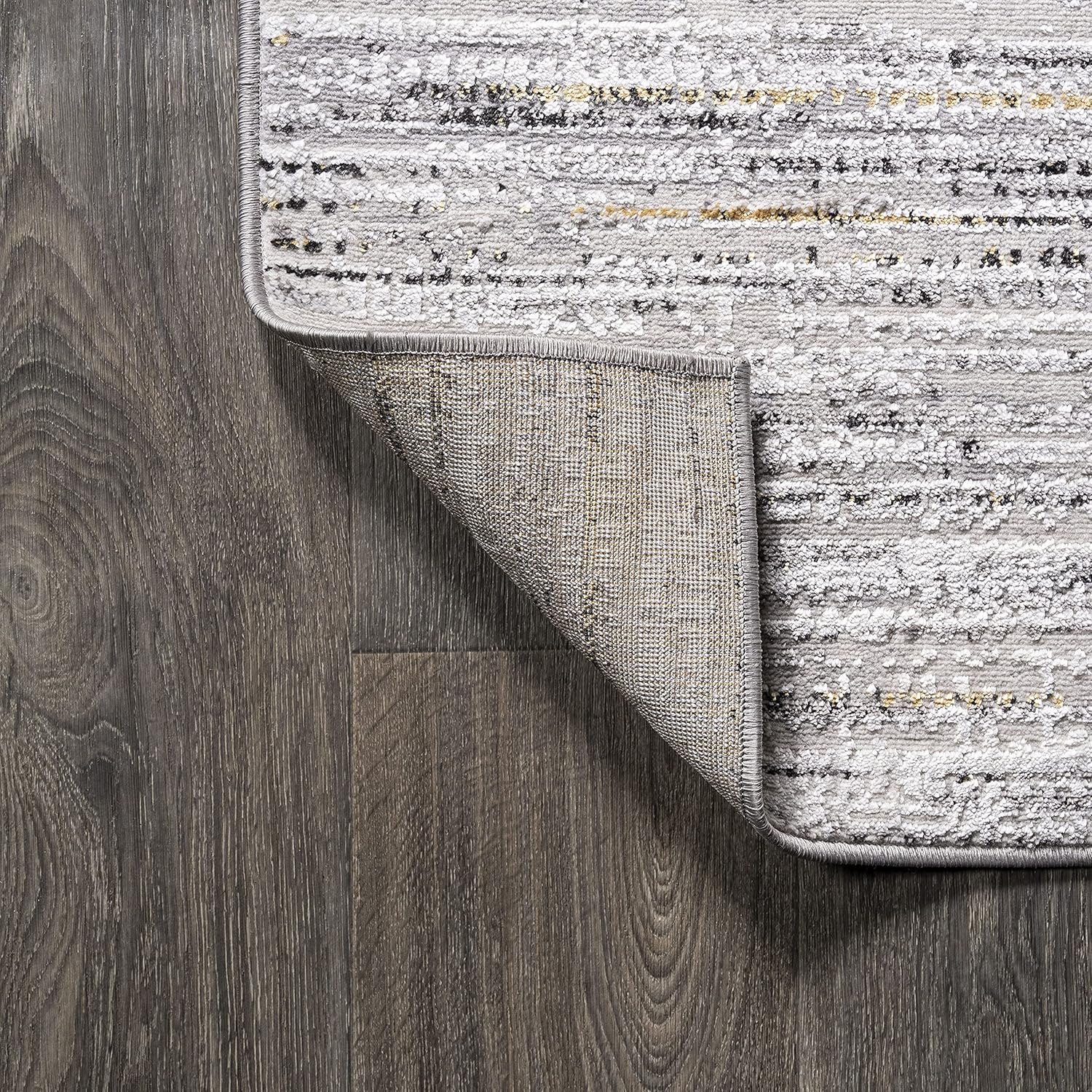 JONATHAN Y SOR200A-210 Loom – Alfombra moderna de rayas para interiores, de transición, fácil de limpiar, para dormitorio, cocina, sala de estar, no