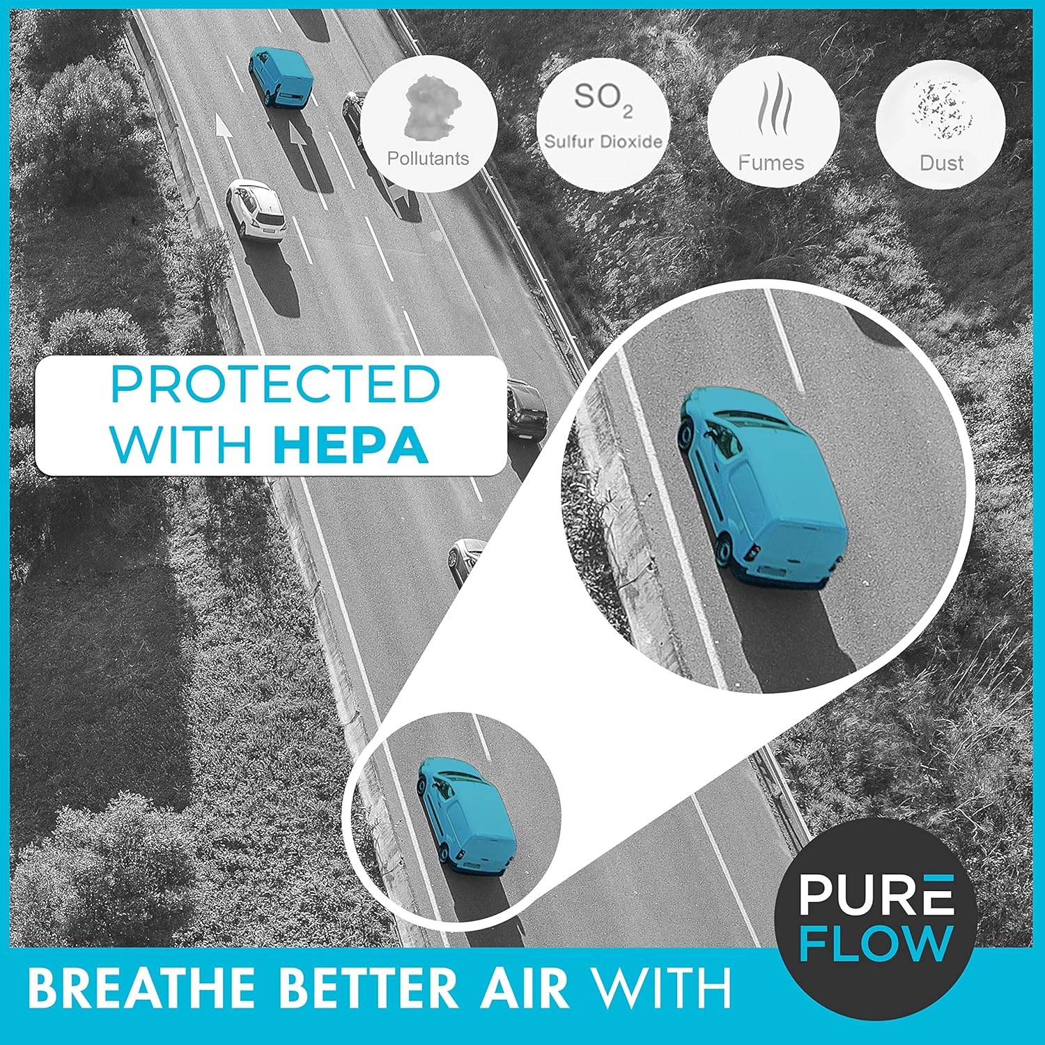 Filtro de aire de cabina PureFlow HEPA PC9366HX  Compatible con Dodge Sprinter 3500 2009-07, Sprinter 2500 2008-07