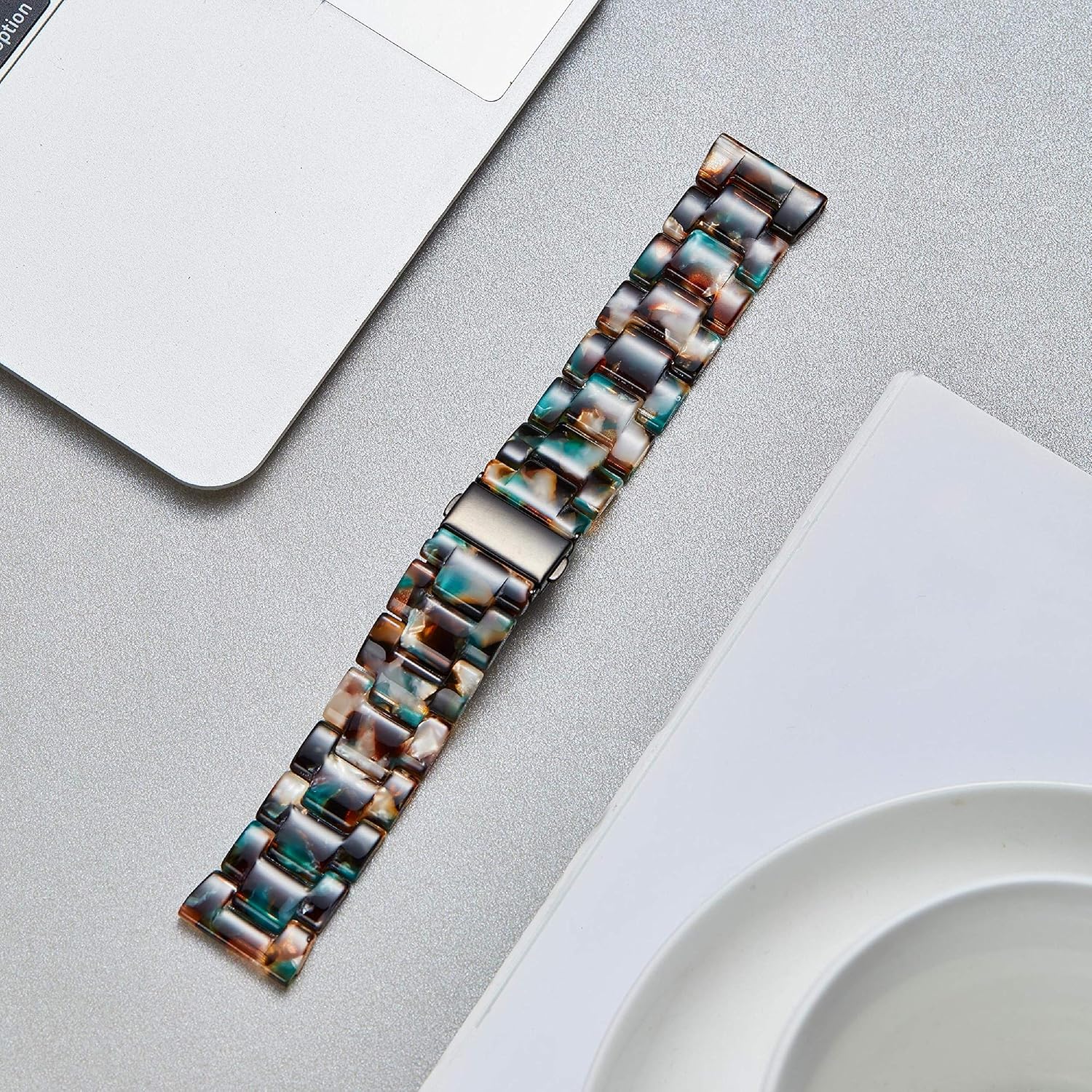 BINLUN Correas de reloj de resina de repuesto para hombres y mujeres, 14 colores de liberación rápida, a la moda, casuales, ligeras, respetuosas con