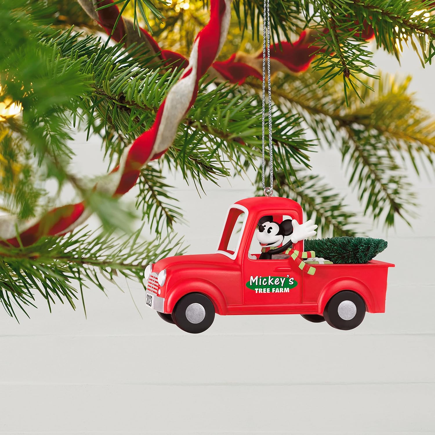Adorno de Navidad 2023, Disney Mickey Mouse Mickey Tree Farm 2023, regalos para fanáticos de Disney