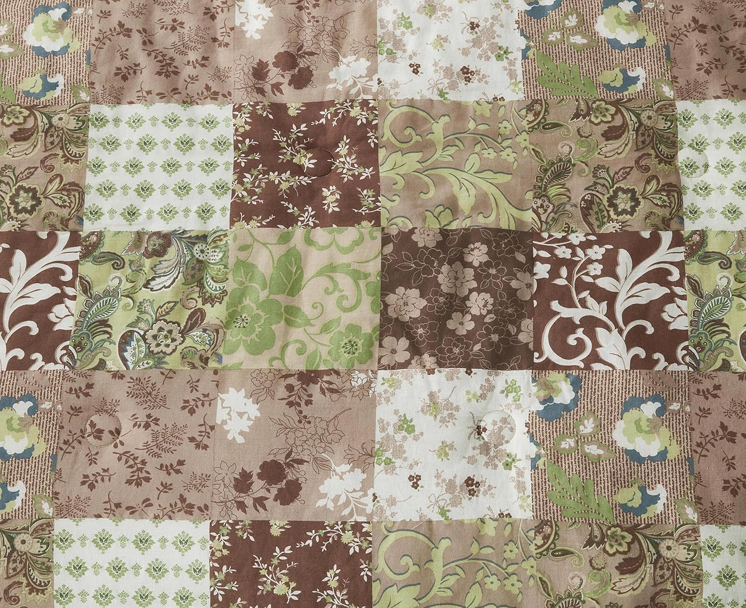 Chezmoi Collection Leilani – Juego de edredón de algodón lavado bohemio de 3 piezas, tamaño King, juego de ropa de cama bohemio marrón, gris topo,