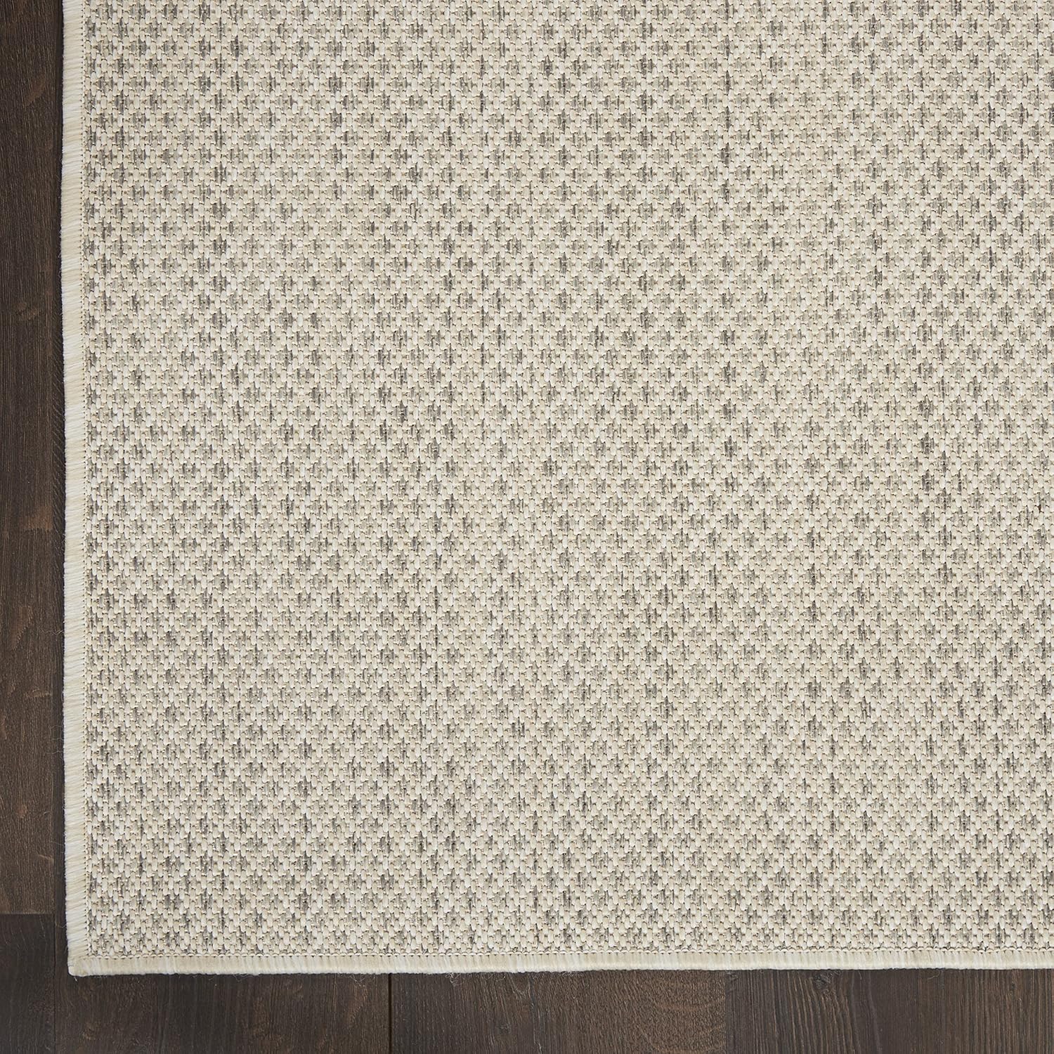 Nourison Courtyard – Alfombra de 2 x 3 pies, para interiores y exteriores, diseño geométrico, fácil de limpiar, no se desprende, para dormitorio,