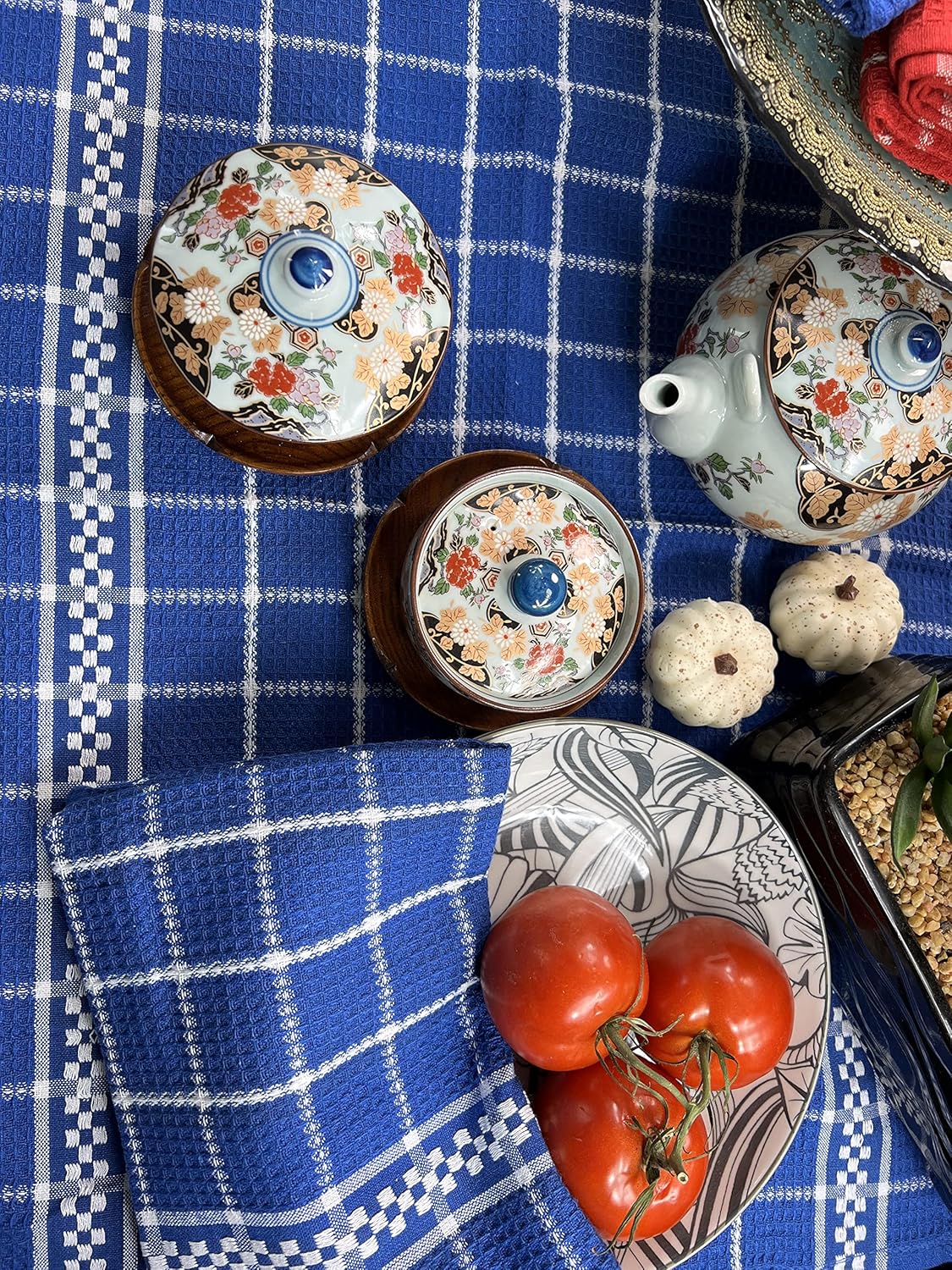Juego de 6 toallas de cocina de 18 x 26 pulgadas, 100% algodón altamente absorbentes, para cocina, toallas de cocina ultra suaves para bar, manos y