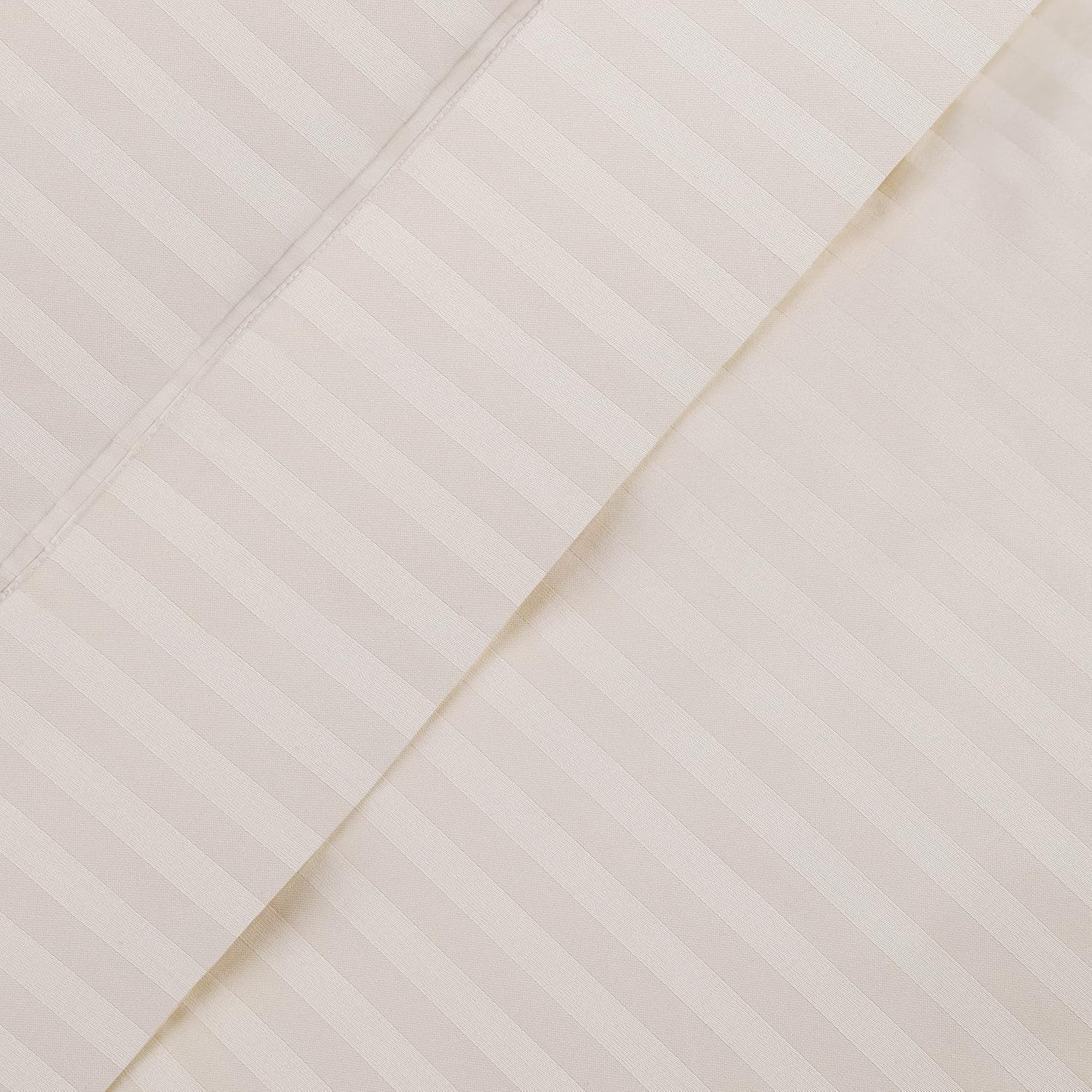Superior Algodón egipcio de 400 hilos, paquete de 2, tejido de satén a rayas extrasuave, para habitación de huéspedes, fundas de almohada estéticas