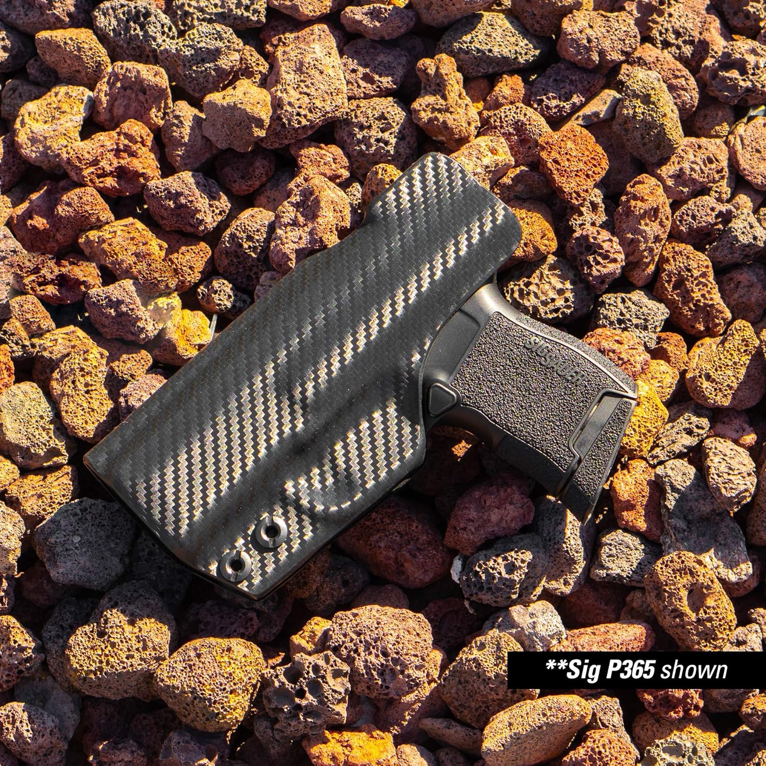 Clip & Carry IWB Kydex – Funda para el Sig Sauer P365XL  Interior oculto en la cintura  retención de clic audible  Adjus. Cant  Compatible con
