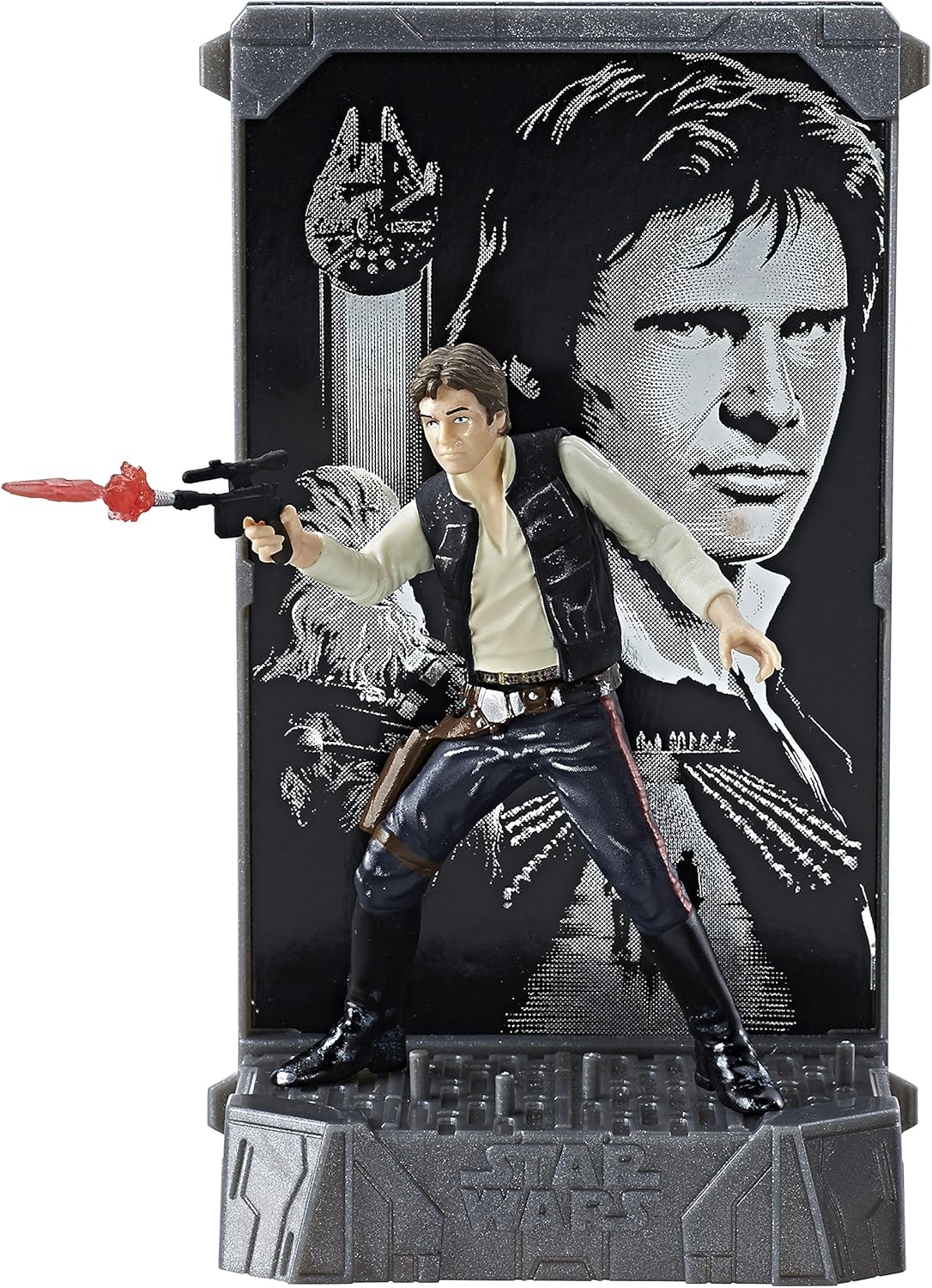 Star Wars Black Series figura de acción de titanio de Han Solo por el 40 aniversario