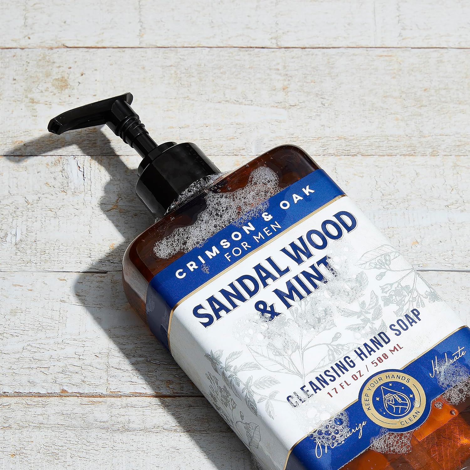 Body Prescriptions Crimson & Oak – Paquete de 2 jabones de manos para hombre  Jabón de manos de limpieza profunda con dispensador de bomba, jabón de