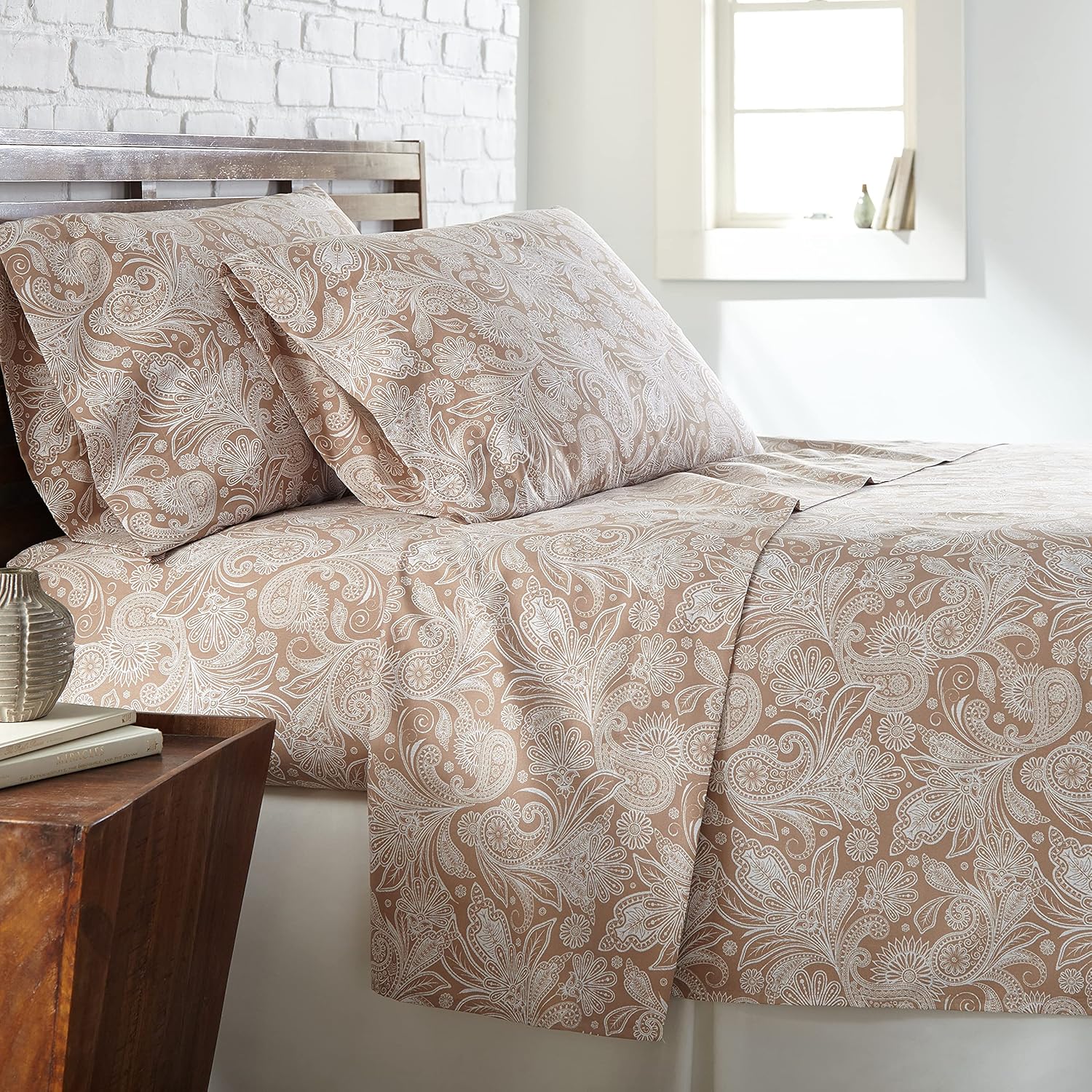 Southshore Fine Living, Inc. – Juego de sábanas estampadas de microfibra