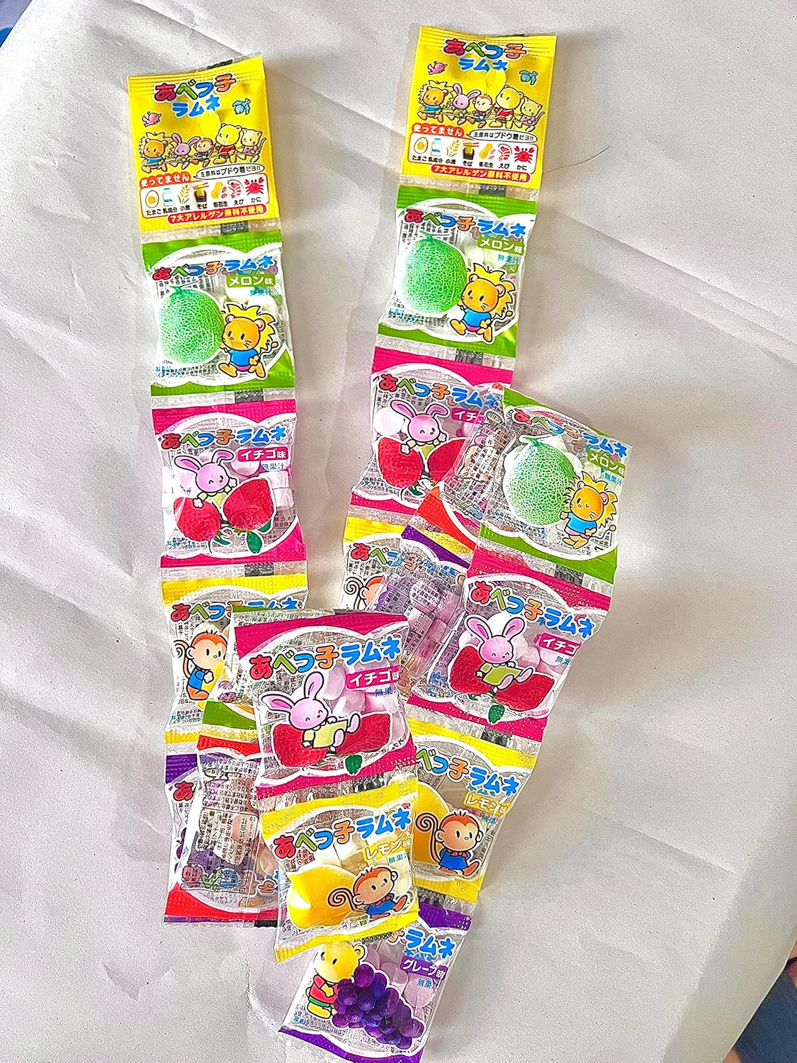 Caramelo Duro Abe Seika, 0.21 oz x 20 paquetes, Japan Candy, Snack