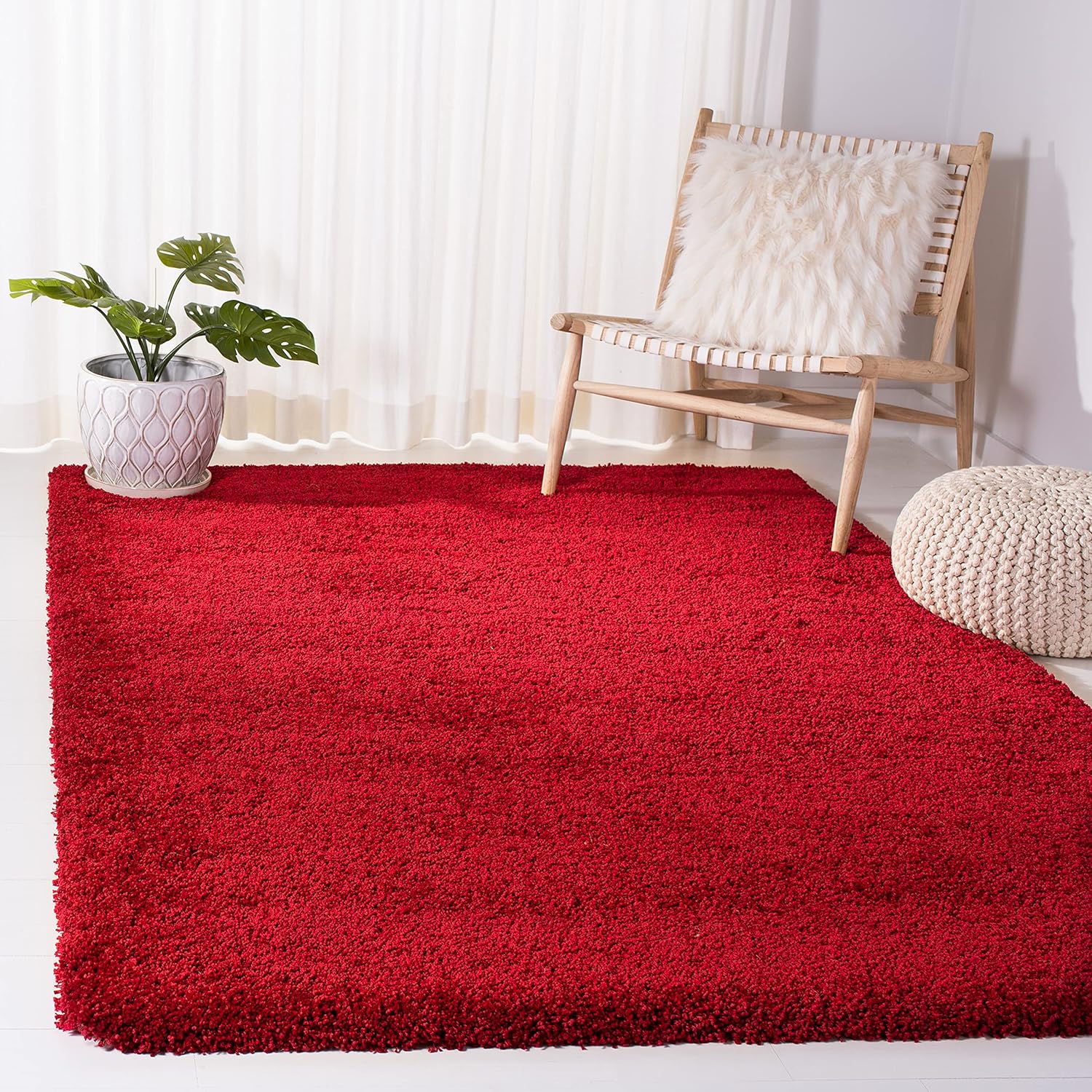 Safavieh Milan Shag Collection SG180-1212 – Alfombra color marfil, 10 x 14 pies