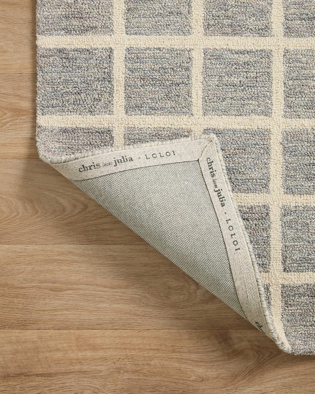 Chris Loves Julia x Loloi Polly Collection POL-05 – Alfombra decorativa color pizarramarfil de 2 pies 3 pulgadas x 3 pies 9 pulgadas