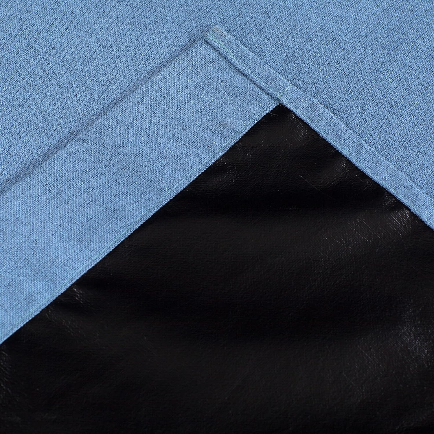 Empire Home Fashion Cortinas 100% opacas para ventana, con aislamiento térmico, parte trasera negra y ojales, 7 colores, 4 tamaños (azul, 37