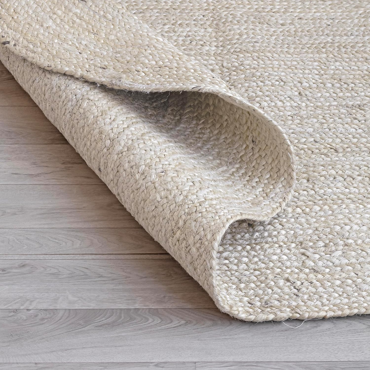 HOMEMONDE Alfombra rectangular de yute de 2 x 3 pies, alfombra para sala de estar, cocina, pasillo, entrada, interior y exterior, alfombra ecológica