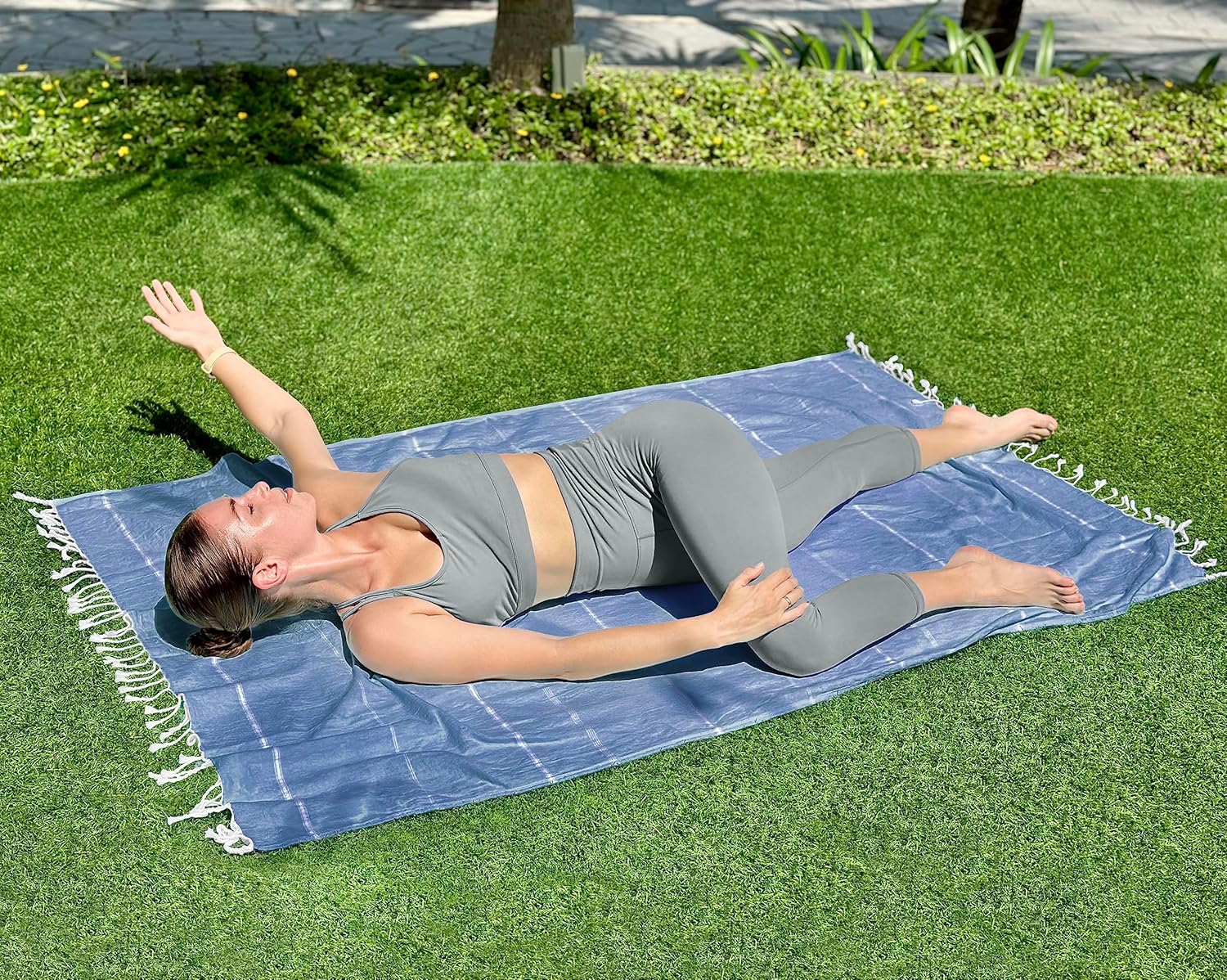 Utopia Towels Paquete de 2 toallas turcas de playa (40 x 72 pulgadas), de gran tamaño, 100% algodón, sin arena, ligeras, absorbentes, de secado