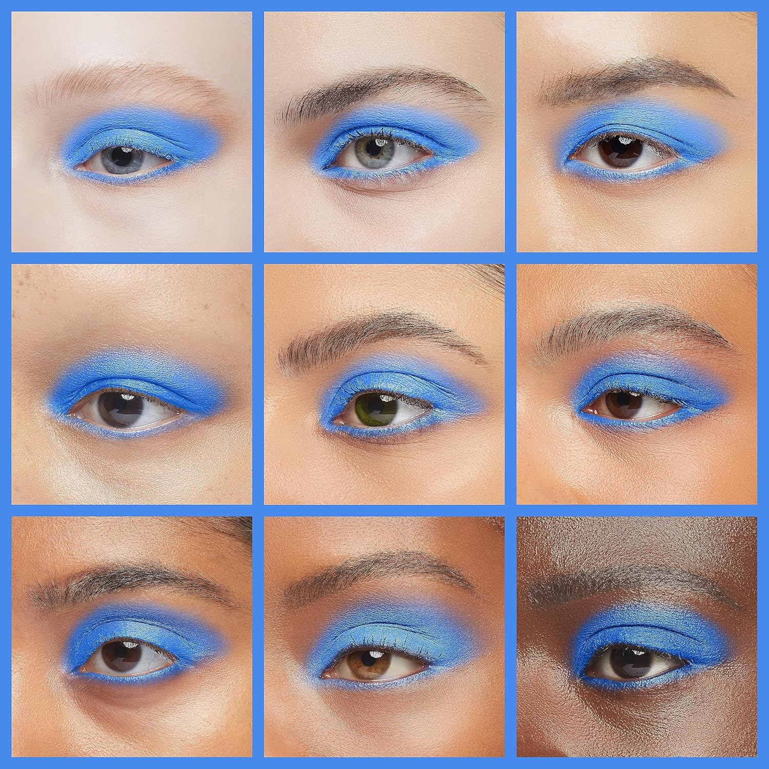 IS’MINE Solo pigmento mate azul de la paleta del polvo de la sombra de ojos alto, de larga duración, color intenso mejor sombra de ojos azul