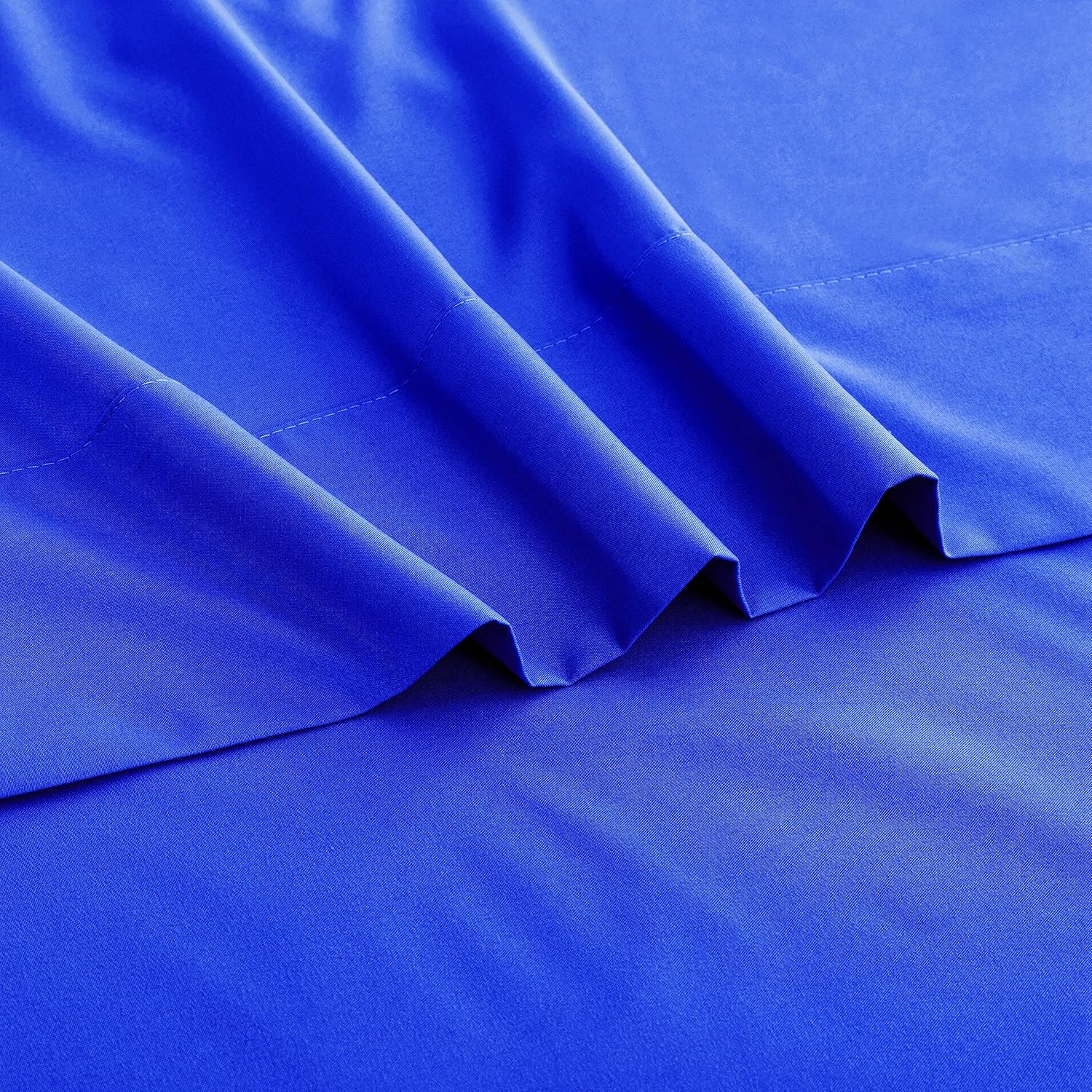 Sfoothome Sábana encimera azul real, sábana superior de microfibra ultra suave y cómoda, tamaño individual