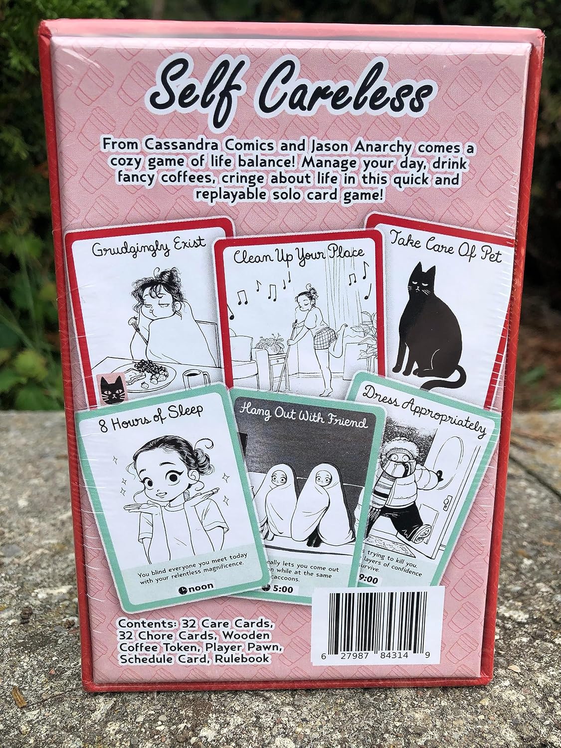 Juego de cartas descuidado