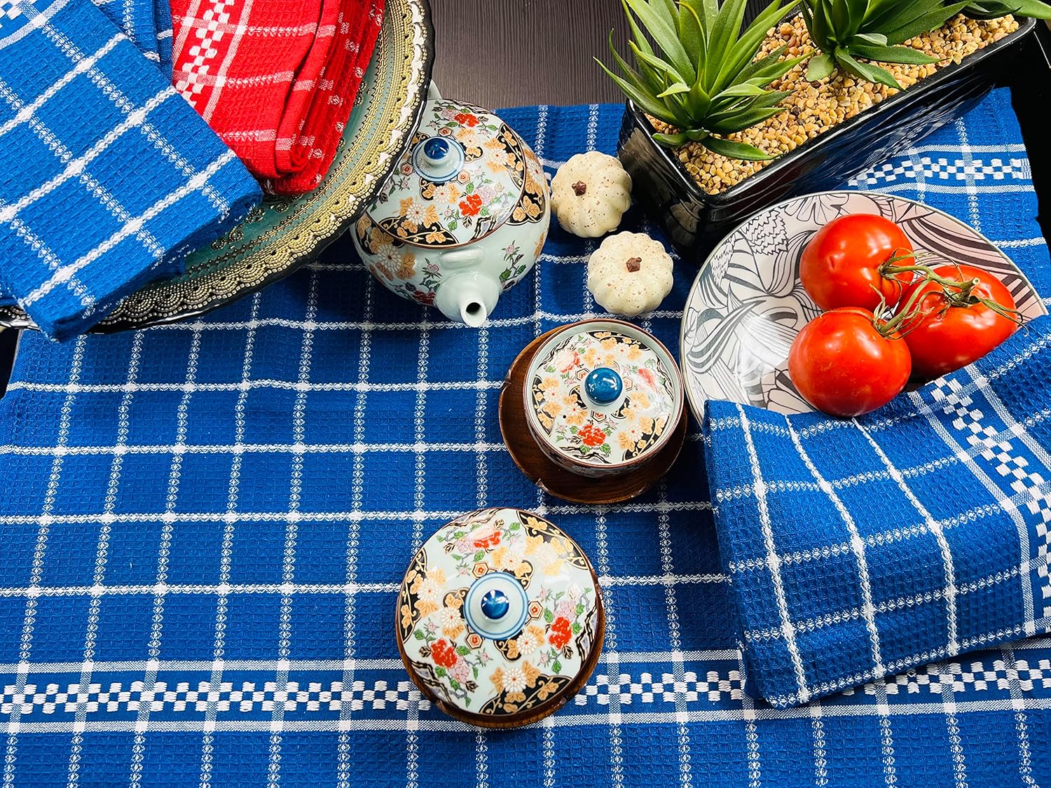 Juego de 6 toallas de cocina de 18 x 26 pulgadas, 100% algodón altamente absorbentes, para cocina, toallas de cocina ultra suaves para bar, manos y