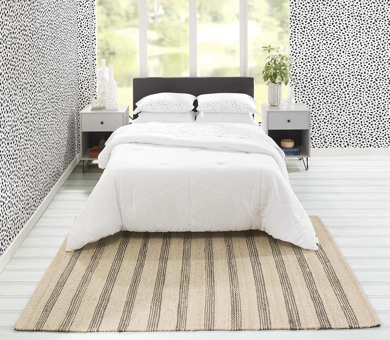 Novogratz by Momeni Montauk – Alfombra de área interior 100% yute tejida a mano, 2 pies 3 pulgadas x 10 pies, color carbón